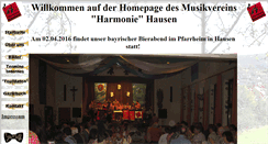 Desktop Screenshot of harmonie-hausen.de